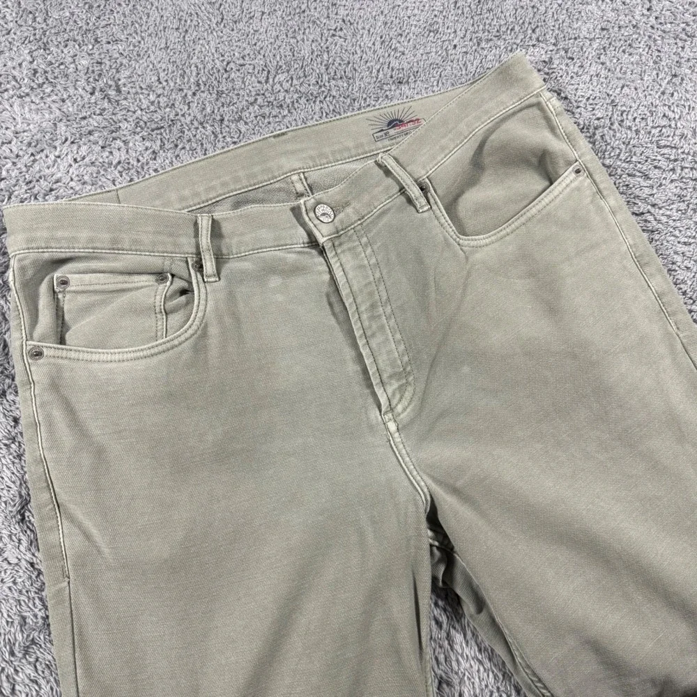 Faherty Stretch Terry Pants Mens 34x32 5-Pocket Stretch Soft Performance - Picture 1 of 10